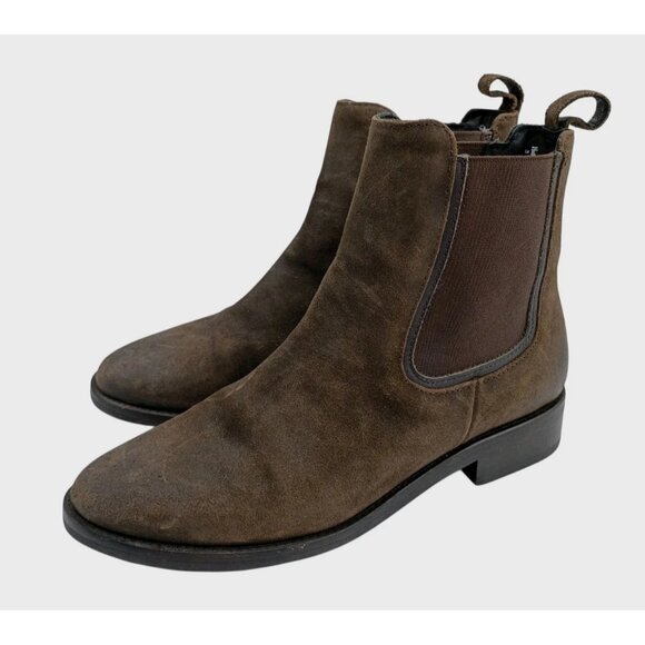 THURSDAY Womens 'Duchess' Brown Leather Chelsea Ankle Boots Size 7.5 Medium $160 - Picture 1 of 13